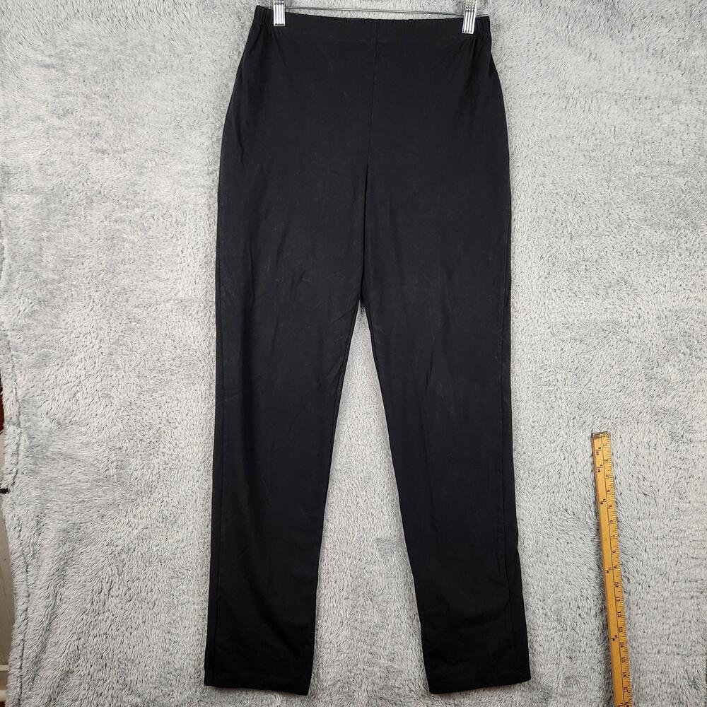 Vintage Women With Control Leggings Womens Small Tall Black Stretch Ankle Y2k